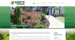 Desktop Screenshot of goetzlandscaping.com